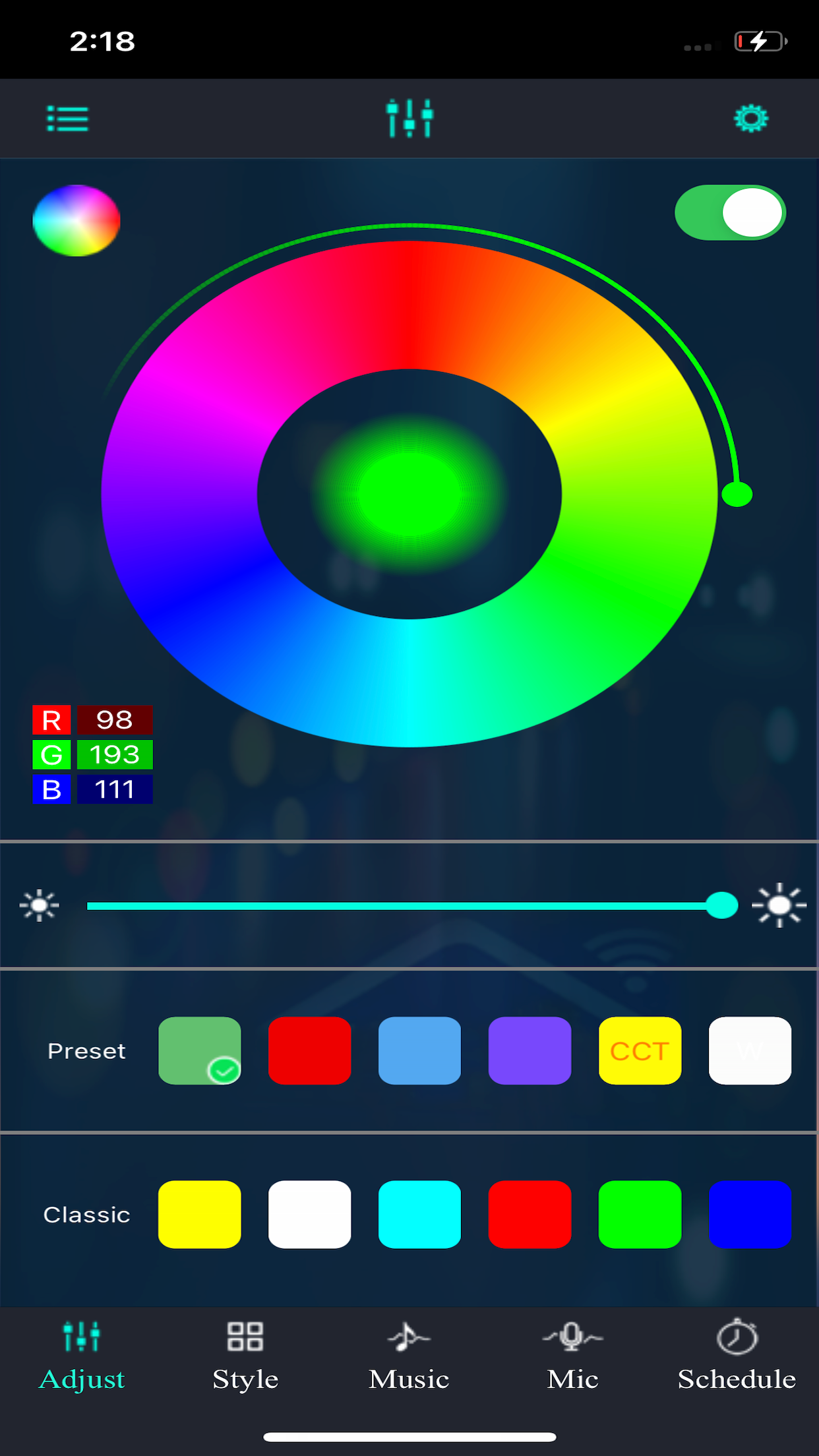 Magic Lantern App screen 1